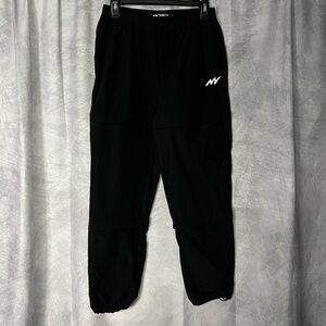 Monster Valley Black Convertible Hiking Cargo Pants Athletic Joggers - SMALL